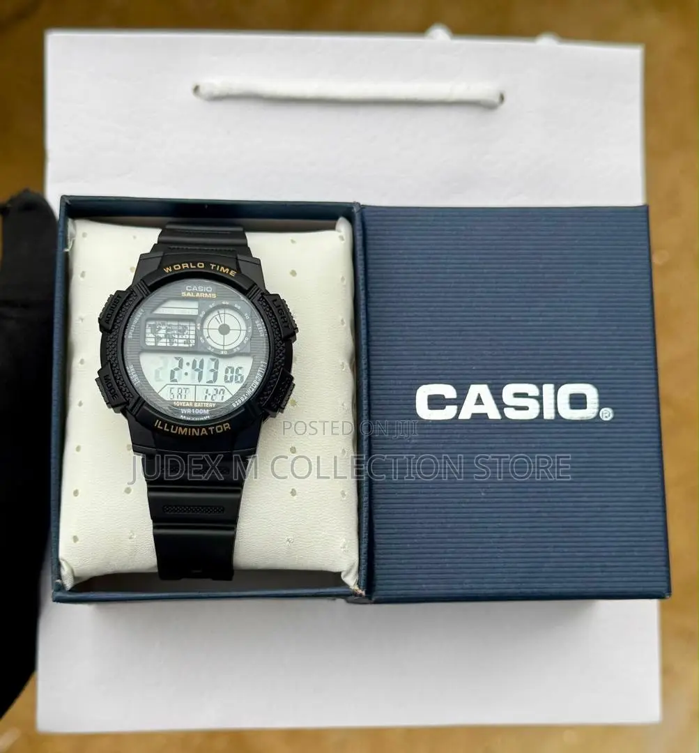 CASIO World Time Digital and Analog Watch ⌚