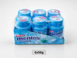 Mentos Gum Peppermint 6x56g