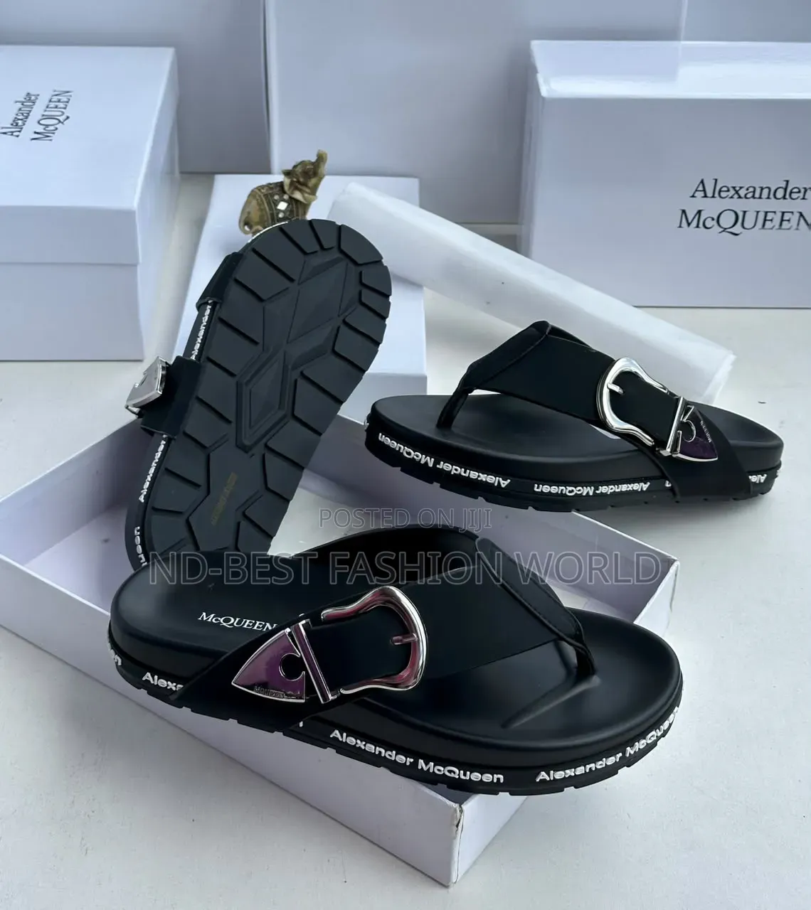 Quality Side Buckle Slippers