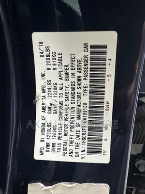 Honda Accord EX-L 4dr Sedan FWD (2.4L 4cyl 2A) 2016 Blue