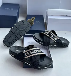 Door Leather Slippers