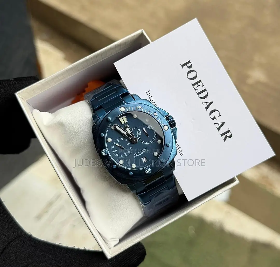 Poedagar Chain Chronograph Waterproof Watch