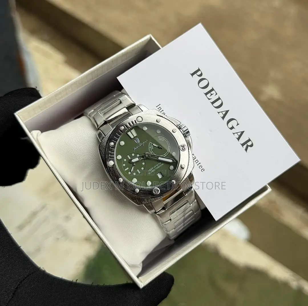 Poedagar Chain Chronograph Waterproof Watch