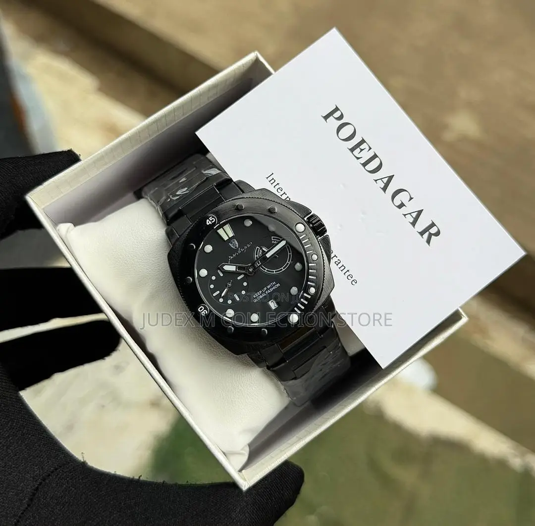 Poedagar Chain Chronograph Waterproof Watch