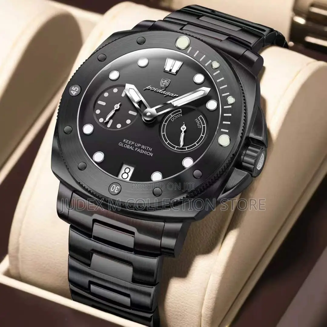Poedagar Chain Chronograph Waterproof Watch