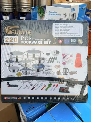 220pcs Stainless Steel Cookware Set