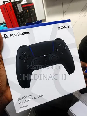 Black Sony PS5 DualSense Wireless Controller – Original PS5 Gamepad