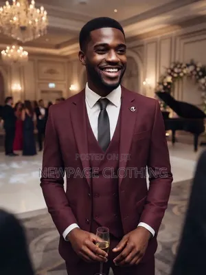 Your Wardrobe Just Got Upgraded. Premium Burgundy 3-in-1 Suit