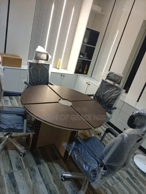 Round Conference Table of Four