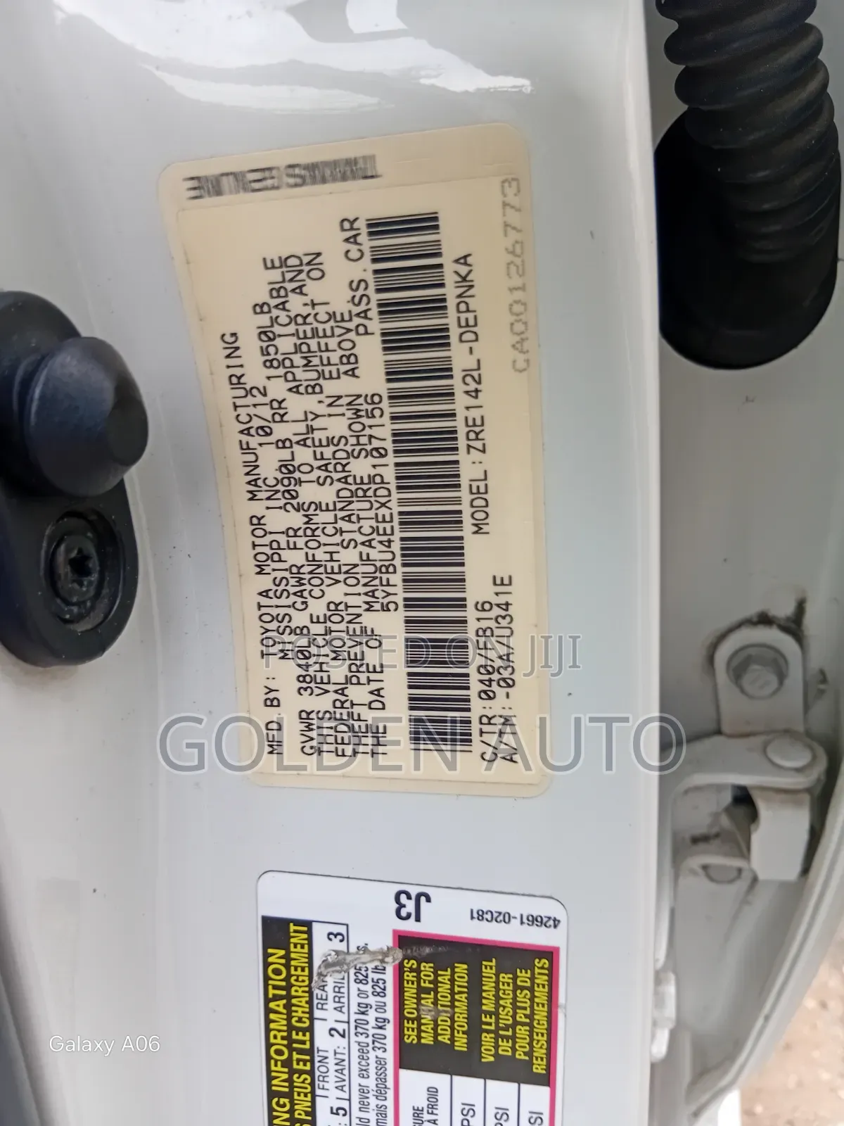 Toyota Corolla 2013 White