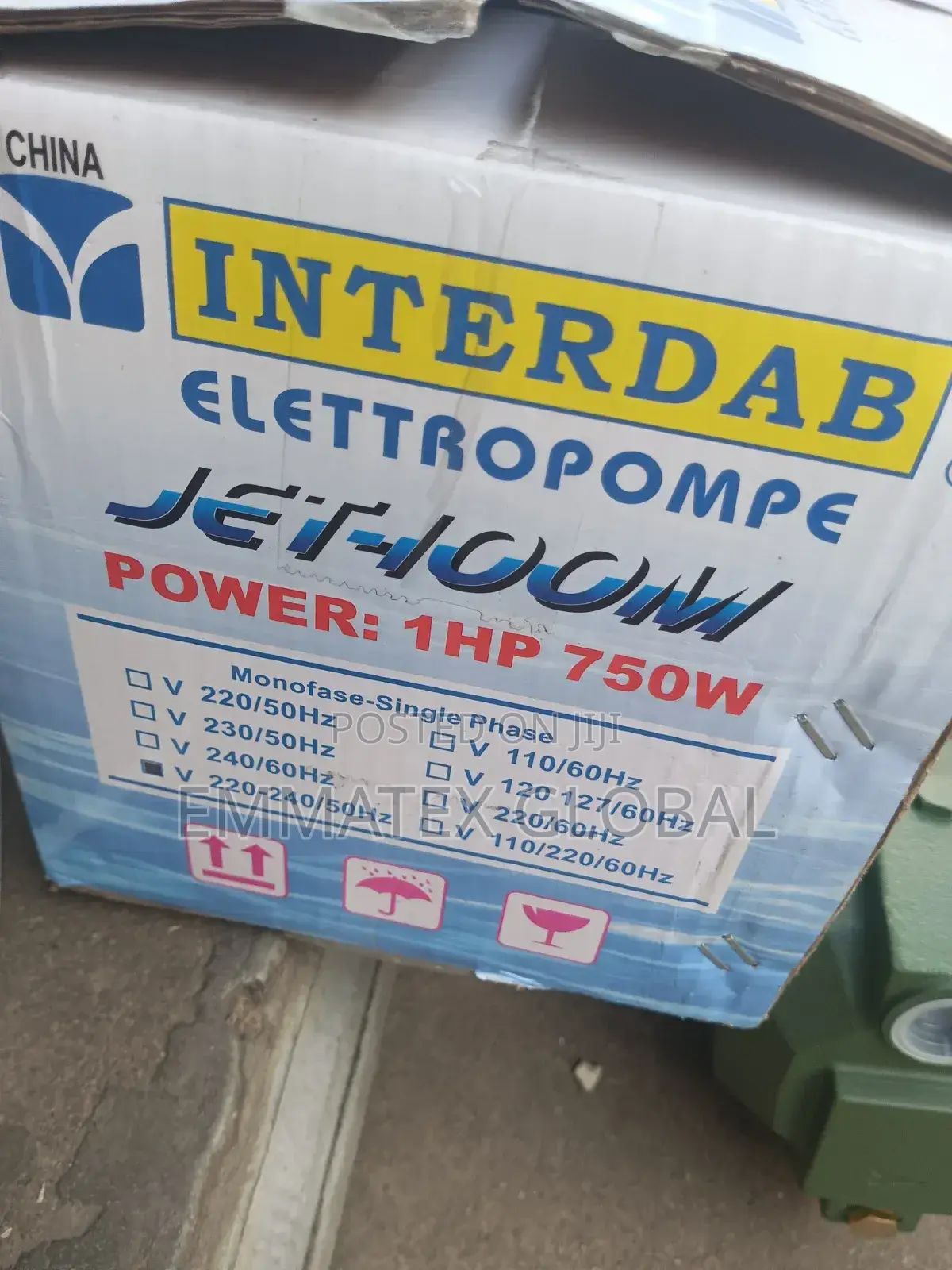 INTERDAB Water Pump Machine 1HP