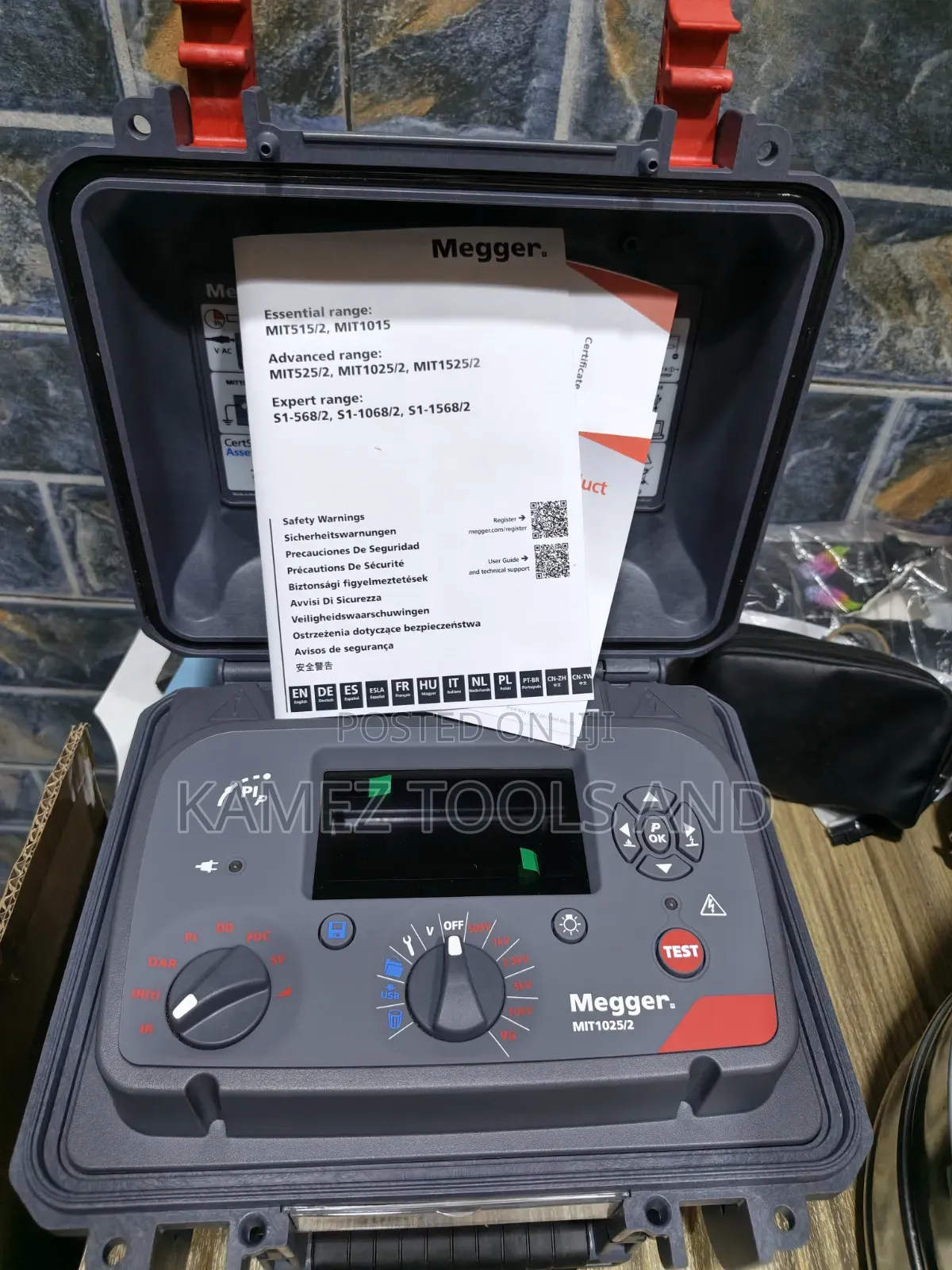 Megger MIT1025/2 10kv Digital Insulation Resistance Tester