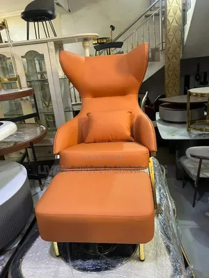 Classic Modern Accent Chair With Footrest