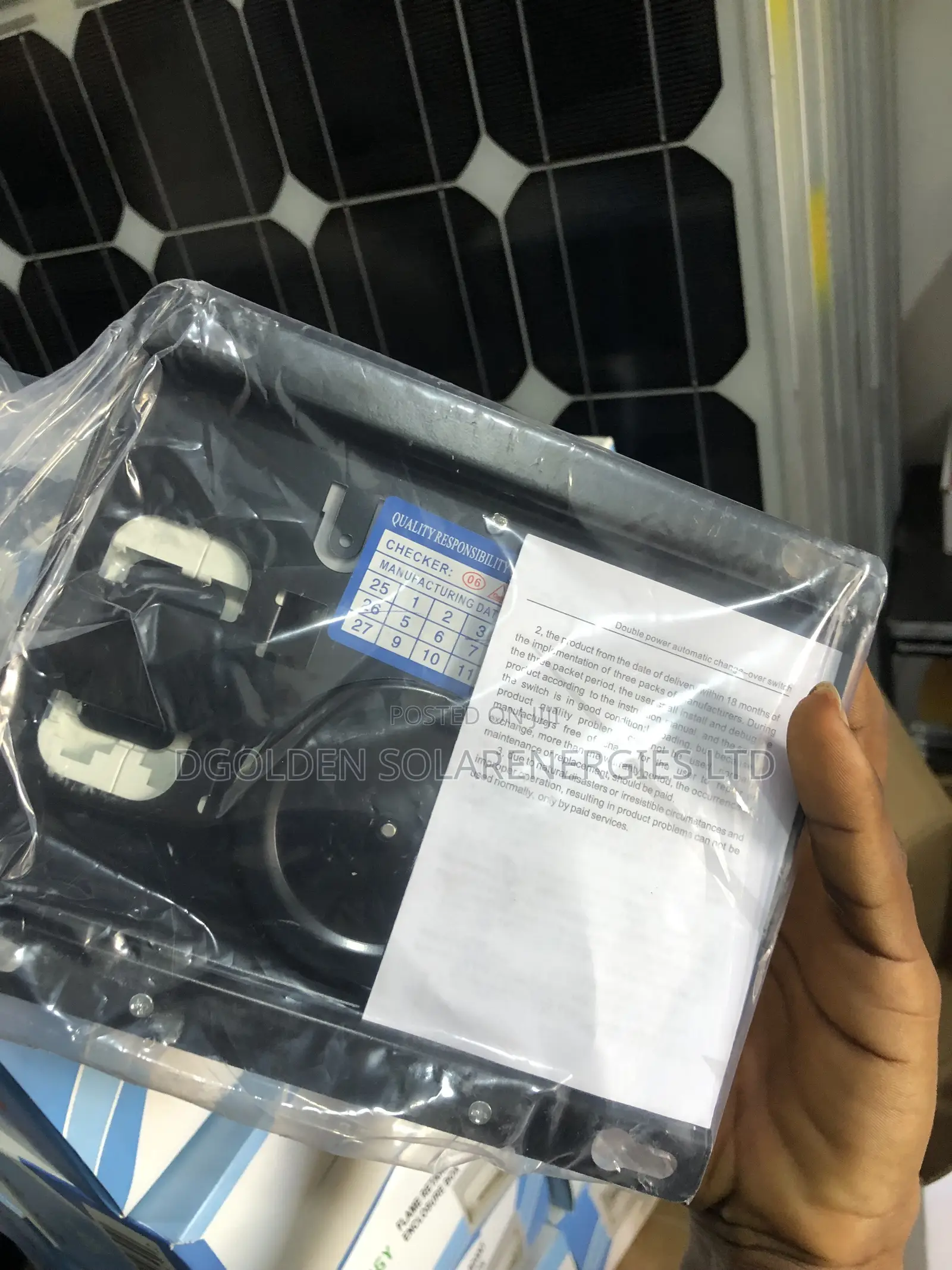 ATS Automatic Switch/ Change Over 100amps