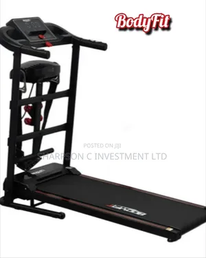 BodyFit 2HP Treadmill Exercise Machine With Bluetooth Music & Massager