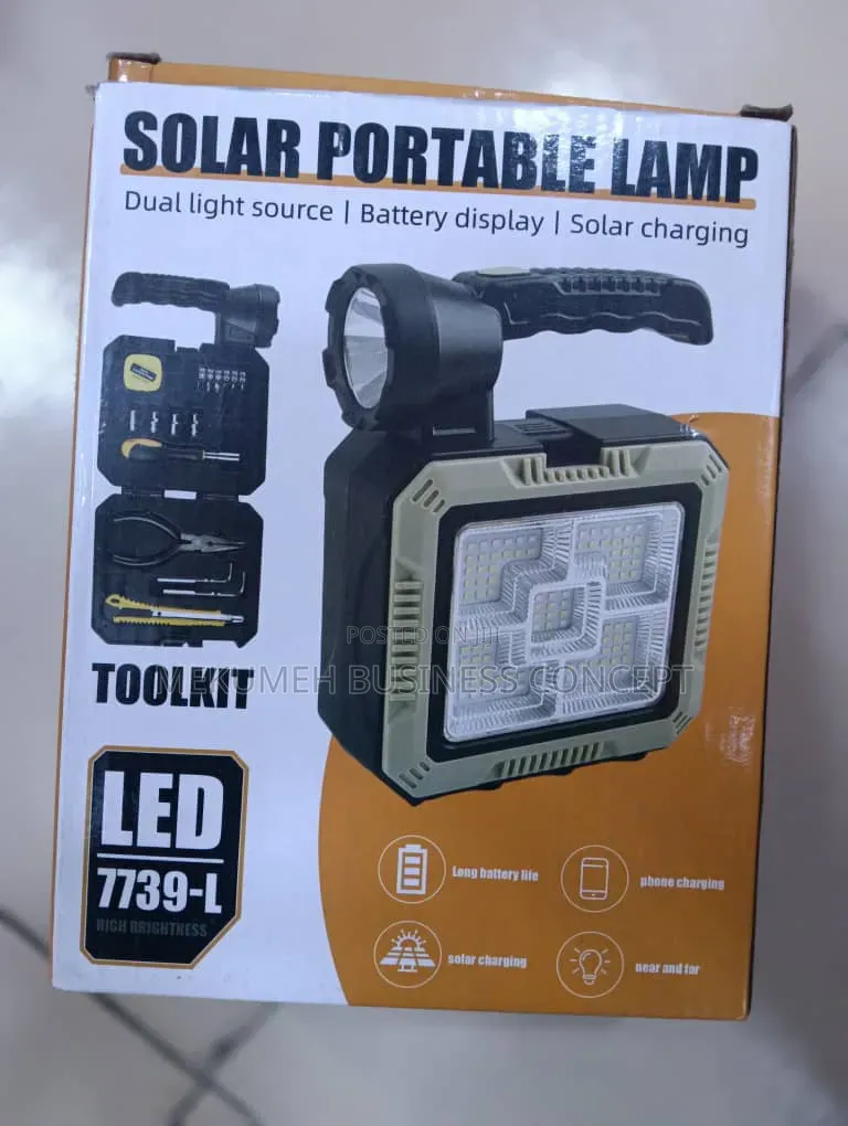 2in1 Solar Portable Lamp With Tools