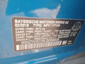 Mini Cooper 2018 Blue