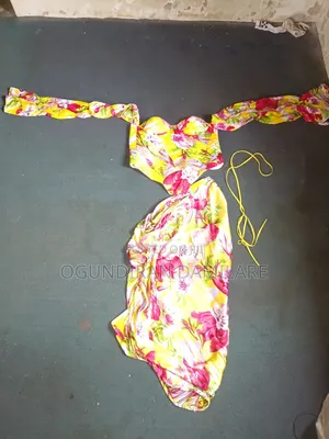 Two Piece Flower Petal Corset and Skirt.