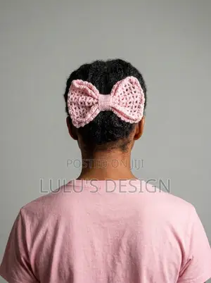 Crochet Simple Bow Clip