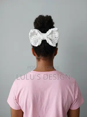Crochet Simple Bow Clip