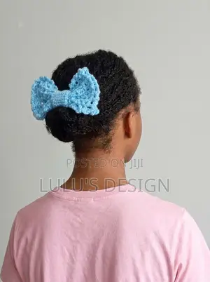 Crochet Simple Bow Clip