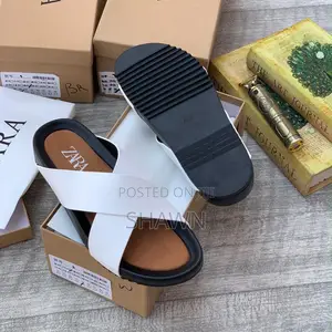 Zara Leather Slippers