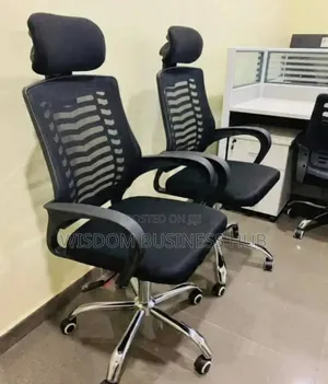 Breathable Mesh Office Chair With Lumber Support Pattern
