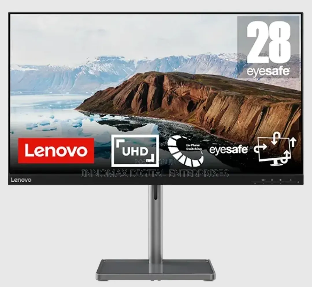 Lenovo 28-Inch 4K UHD IPS Display Built for Sharp Visuals Comfortable