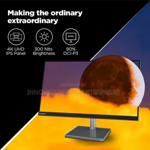 Lenovo 28-Inch 4K UHD IPS Display Built for Sharp Visuals Comfortable