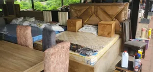 6 by 6 Bedfream  With 2 Bedside