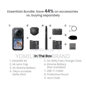 Insta 360 X6 Essential Bundle Black