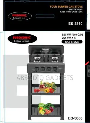 Eurosonic 4 Burner All Gas Without Oven