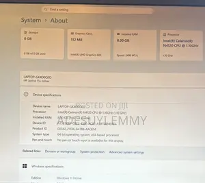 Laptop HP 15s 8GB Intel Celeron SSD 256GB