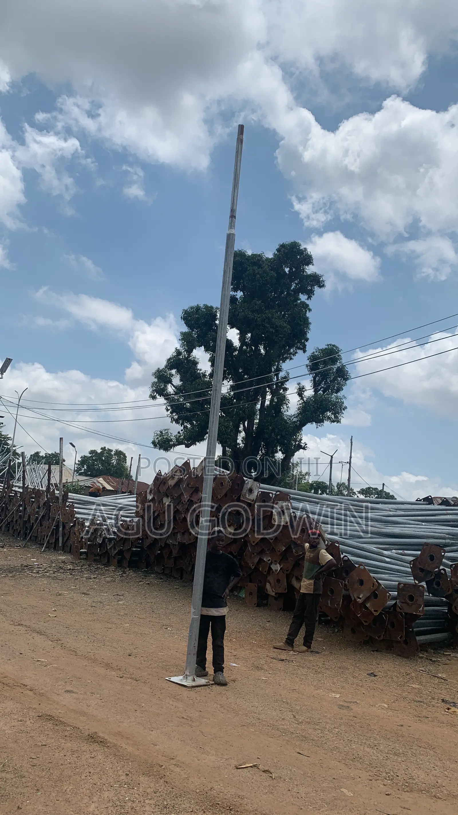 Street Lights Solar Pole Galvanized