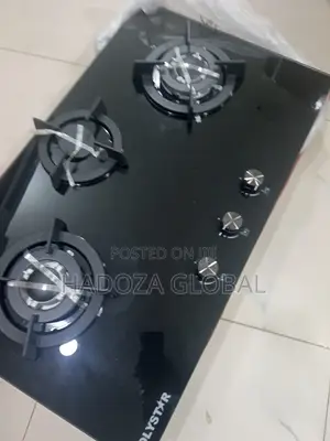 Polystar 3-Gas Burner Hob – Sleek & Practical