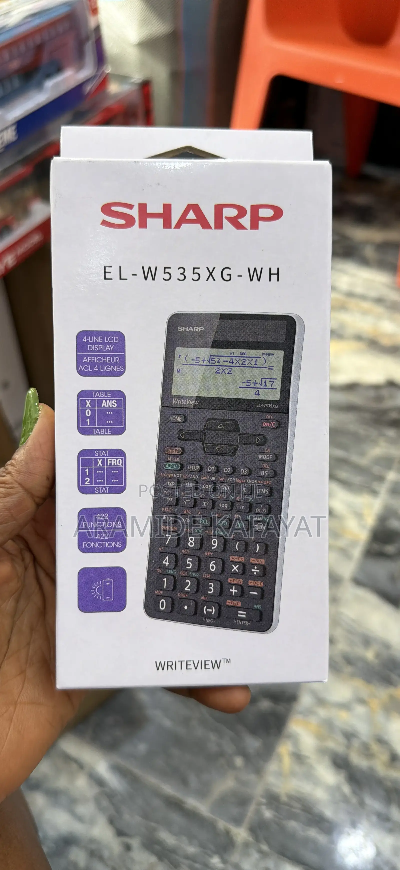 Sharp EL-w535XG-WH Calculator