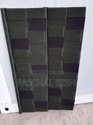 Elegant Green & Black Patches – Stylish Stone-Coated Roofing