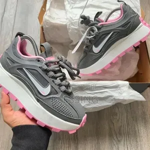 Nike Sneakers Grey Pink White for Ladies, With a Comfortable Sole