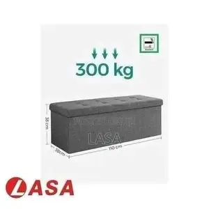 110cm Storage Ottoman Padded Foldable Bench With Lid