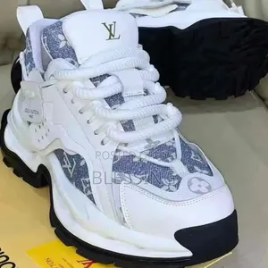 Louis Vuitton Lv Trainer Sneakers Denim Print Unisex Brand New