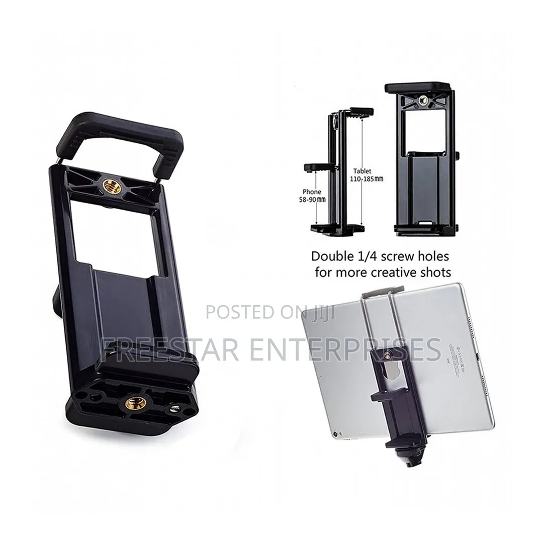 Tripod Clip Mount Phone Tablet Holder Mount Camera