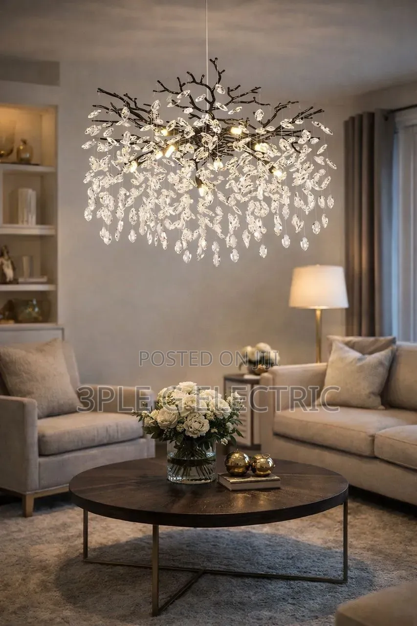 Black Body Crystal Chandelier Light