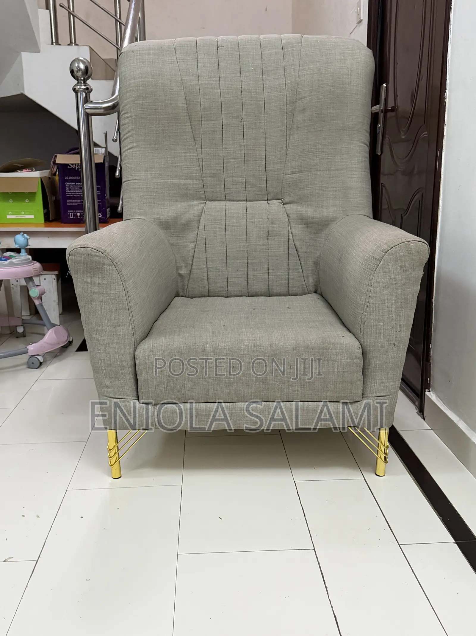 2pcs Single Seater Sofa With High Back