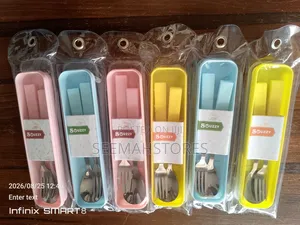 2 PCS Kids Quality Stainless Steel Cutlery Set