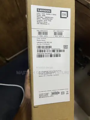 New Laptop Lenovo V15 8GB Intel Celeron SSD 256GB