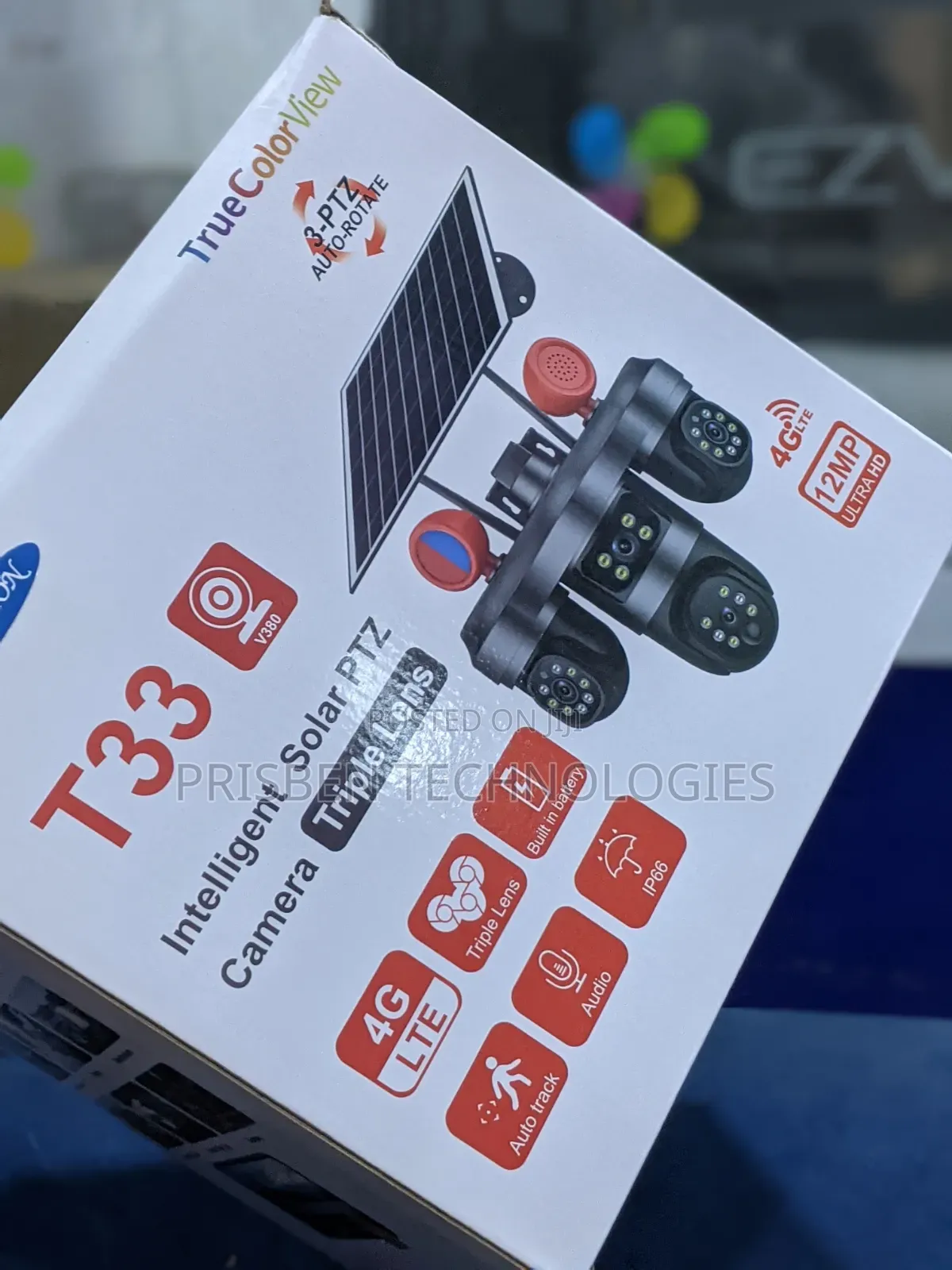 T33 4G Triple Lens Solar Camera