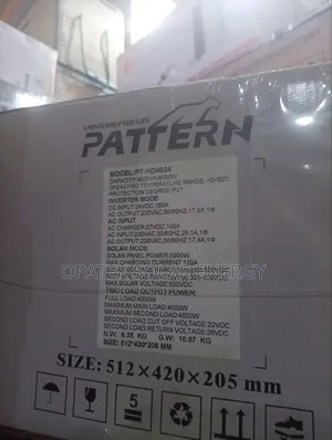 Pattern Hybrid Inverter 4kva 24v Available