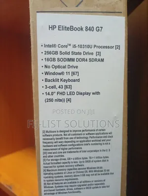 New Laptop HP EliteBook 840 G8 8GB Intel Core i5 SSD 256GB