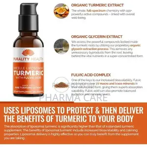 Liposomal Turmeric- Enhanced Absorption- Month Supply- 60ml