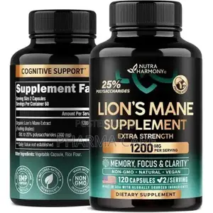 Lion's Mane Supplement Capsules- 120 Capsules